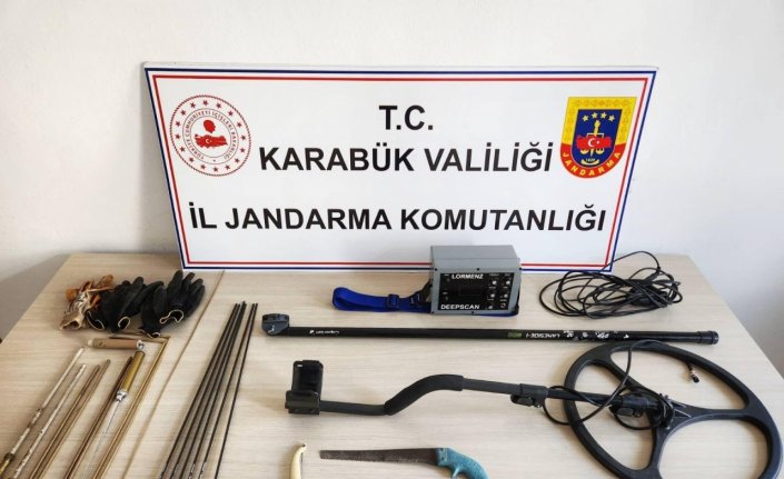 Karabük'te kaçak kazı yapan 3 kişi suçüstü yakalandı