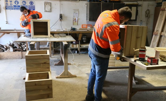 Ordu'da üretilen şehir mobilyaları ile tasarruf sağlandı