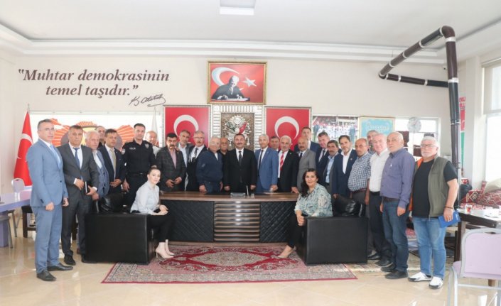 Samsun Emniyet Müdürü Arıbaş'tan Muhtarlar Derneğine ziyaret