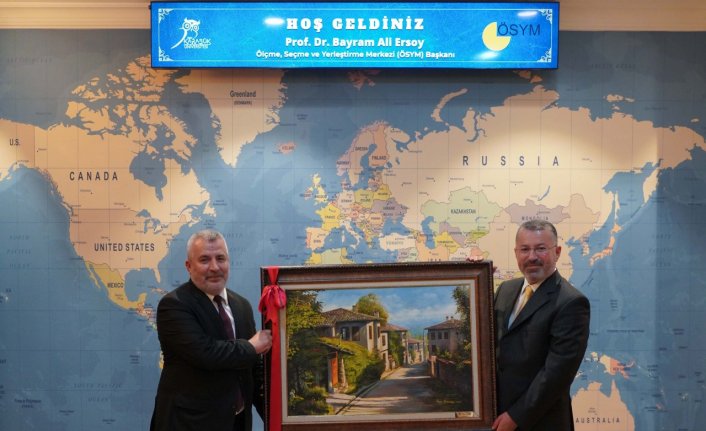 ÖSYM Başkanı Ersoy'dan KBÜ Rektörü Kırışık'a ziyaret