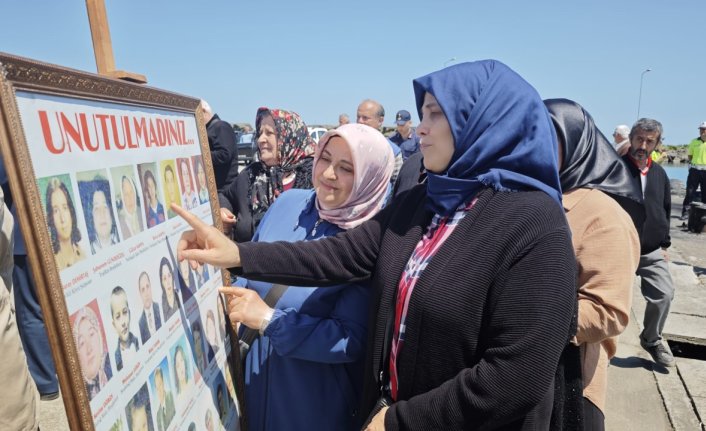 Trabzon'da 24 yıl önce deniz faciasında hayatını kaybeden 38 kişi törenle anıldı