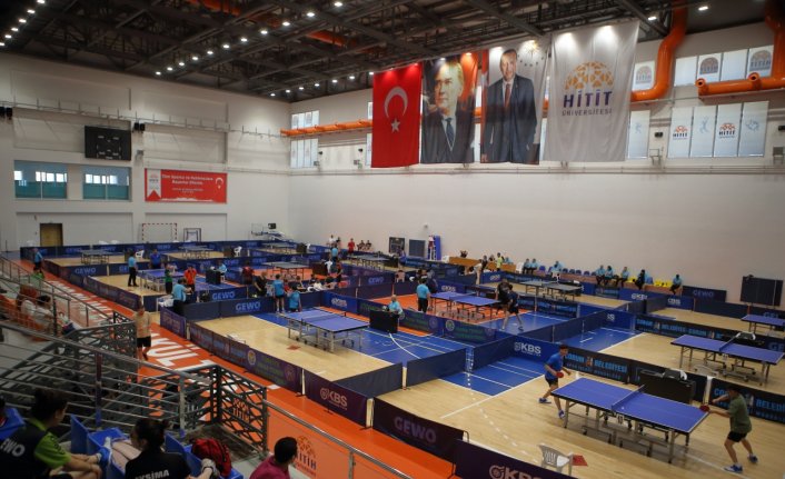 Büyükler Ferdi Masa Tenisi Türkiye Şampiyonası, Çorum'da başladı