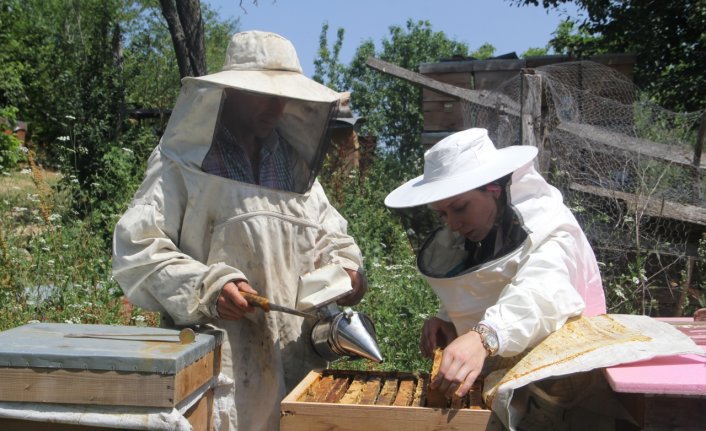 Genç kızın arıcılık hayali, aldığı destek ve eğitimlerle gerçeğe dönüştü