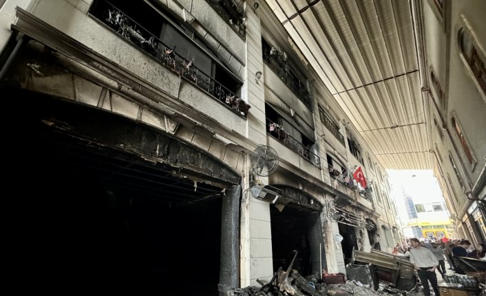 Giresun'da restoranda çıkan yangında hasar oluştu