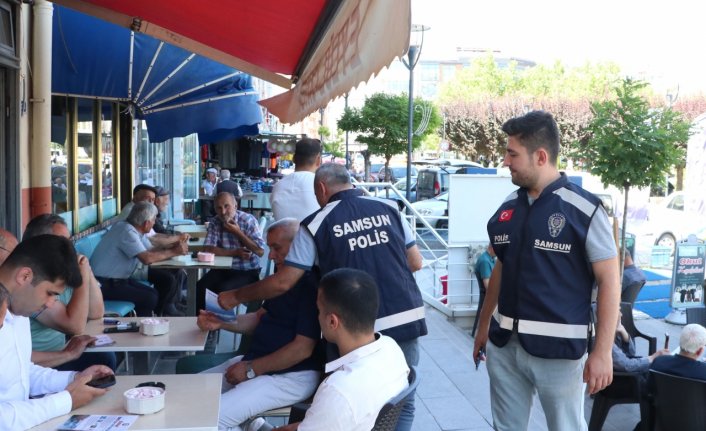 Havza'da polisler boğulma olaylarına karşı vatandaşları uyardı