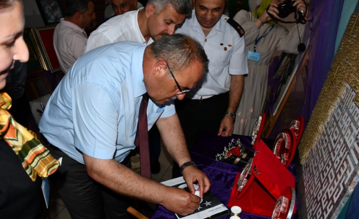 Vezirköprü Halk Eğitimi Merkezi yıl sonu sergisi açıldı