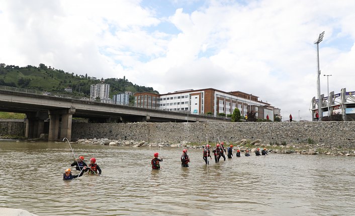 Rize'de 250 personelin katılımıyla sel ve heyelan tatbikatları gerçekleştirildi