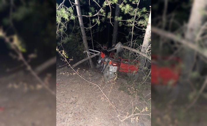 Çorum'da motosikletle dere yatağına düşen baba ve oğlunu AFAD ekibi kurtardı