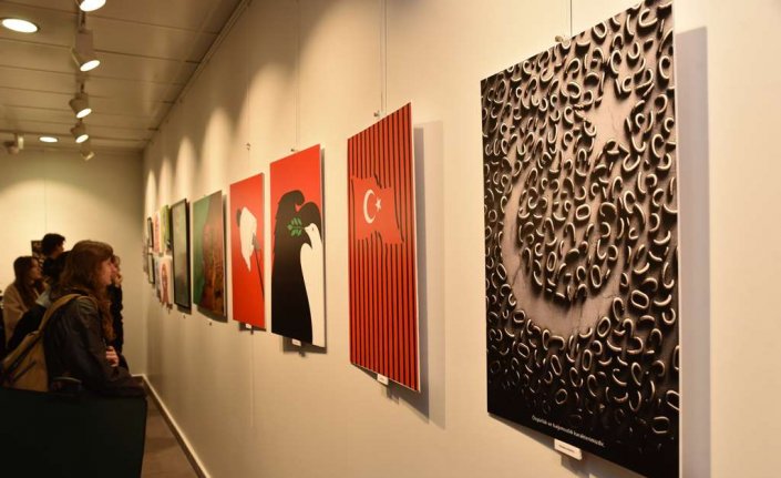 Cumhuriyet'in 101. yılına özel “Gurur Yüz Bir“ karma sergisi Samsun'da açıldı