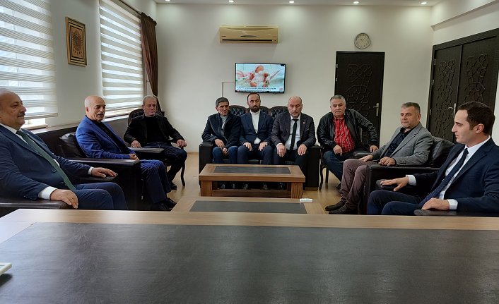 Salıpazarı Kaymakamlığına atanan Ahmet Faruk Beyazıt'a hayırlı olsun ziyareti