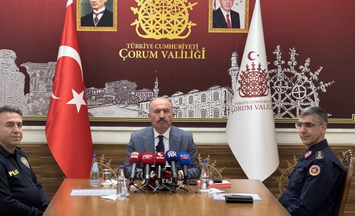 Çorum Valisi Çalgan, ekim ayında yürütülen asayiş çalışmalarını değerlendirdi