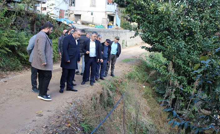 Giresun İl Özel İdaresi'nin Espiye'deki çalışmaları devam ediyor
