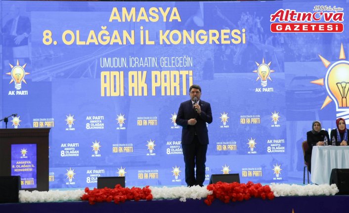 Adalet Bakanı Tunç, AK Parti Amasya İl Kongresi'nde konuştu:
