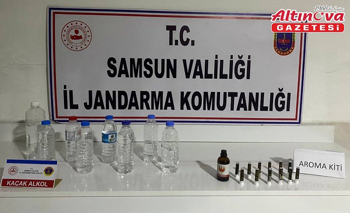 Bafra'da sahte içki operasyonunda 1 zanlı yakalandı