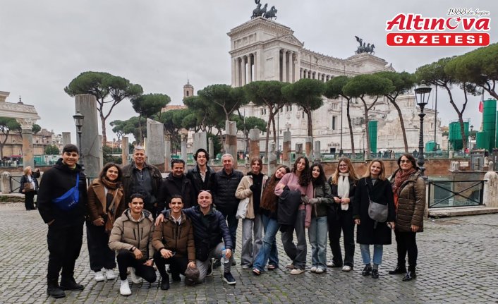 Erasmus kapsamında öğretmen ve öğrenciler Samsun'dan İtalya'ya gitti