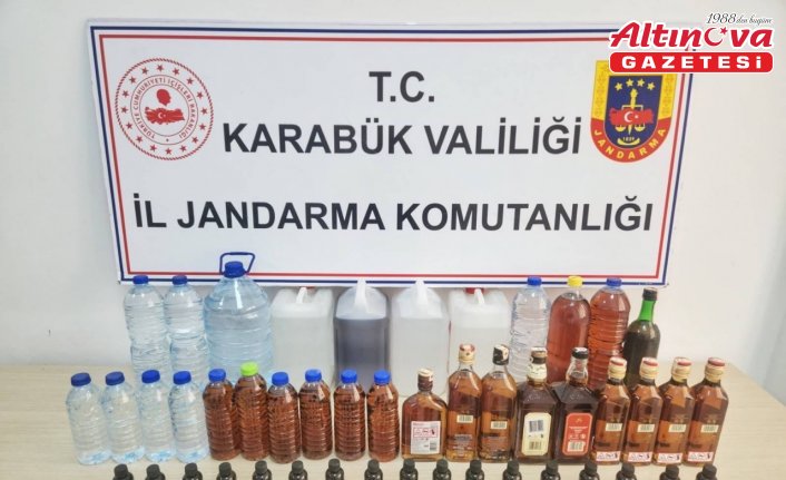 Karabük'te sahte içki operasyonunda 1 şüpheli gözaltına alındı