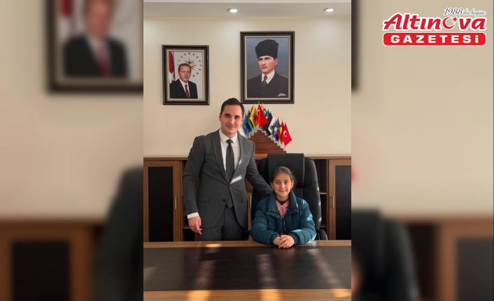 Kaymakam olmak isteyen küçük öğrenci Kaymakamlıkta misafir edildi