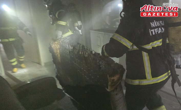 Niksar'da evde çıkan yangın söndürüldü