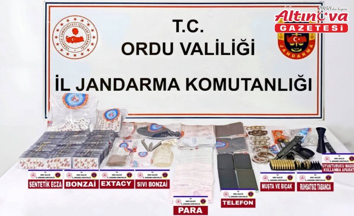 Ordu'da uyuşturucu operasyonunda yakalanan 5 şüpheli tutuklandı