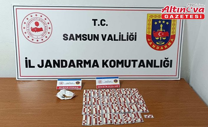 Samsun'da evinde uyuşturucu madde bulunan zanlı yakalandı