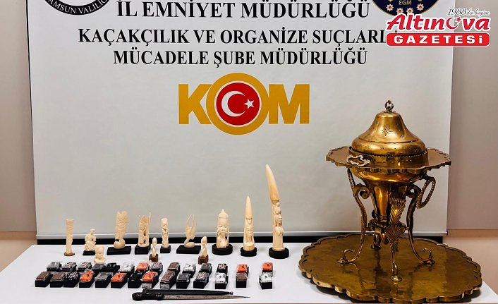 Samsun'da tarihi eser kaçakçılığı operasyonunda 1 kişi yakalandı