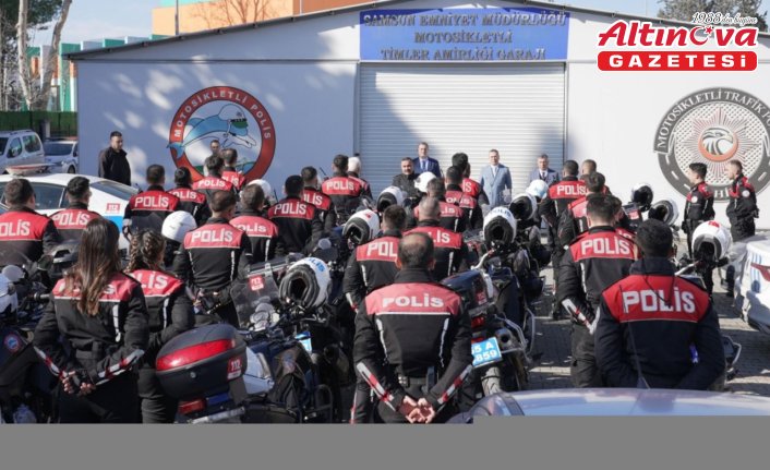 Samsun'da eğitimini tamamlayan 30 yunus polisi göreve başladı