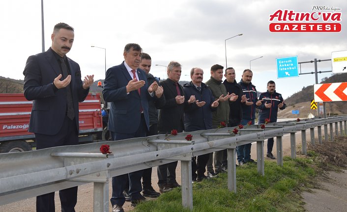 Samsunspor kafilesinin 36 yıl önce geçirdiği trafik kazasında vefat edenler, kaza yerinde anıldı