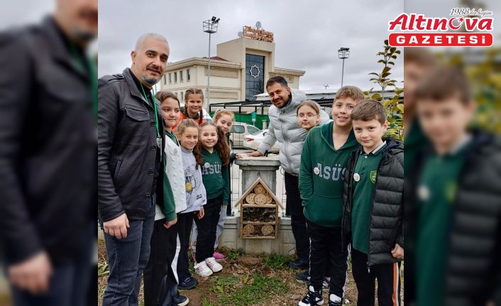 Tekkeköy'de minik öğrenciler “Böcek Oteli“ yaptı