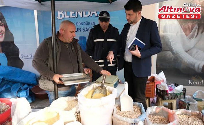 Terme'de terazi kullanılan iş yerlerine denetim