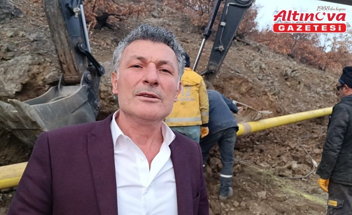 Almus'ta 3 gündür suları kesik olan mahalleye su verildi