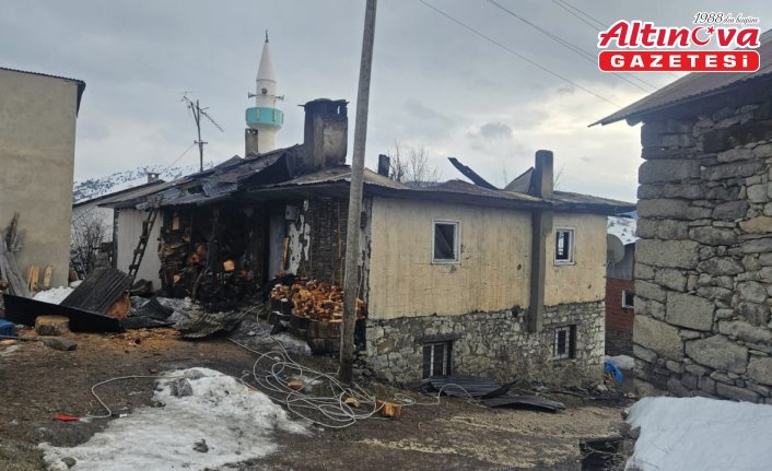 Alucra'da bir evde çıkan yangın söndürüldü