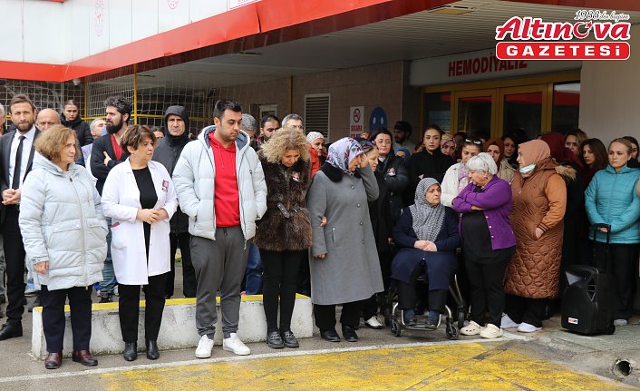 Amasya'da tedavi gördüğü hastanede hayatını kaybeden hemşire için tören düzenlendi