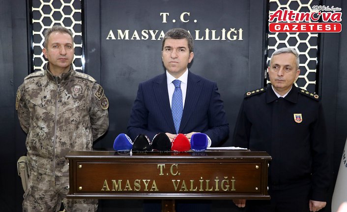 Amasya Valisi Önder Bakan kentin bir aylık asayiş verilerini açıkladı