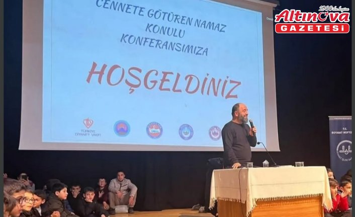 Boyabat'ta “Cennete Götüren Namaz“ konferansı düzenlendi