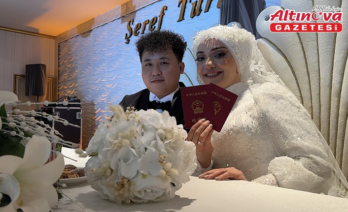 Çinli damada Karadeniz usulü horonlu düğün