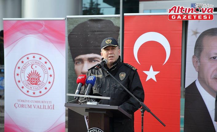 Çorum Emniyet Müdürlüğünün 21 yeni aracı dualarla hizmete alındı