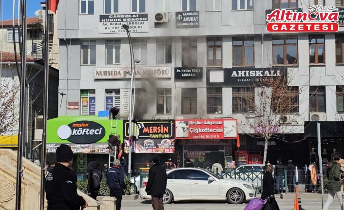 Çorum'da iş yeri yangını