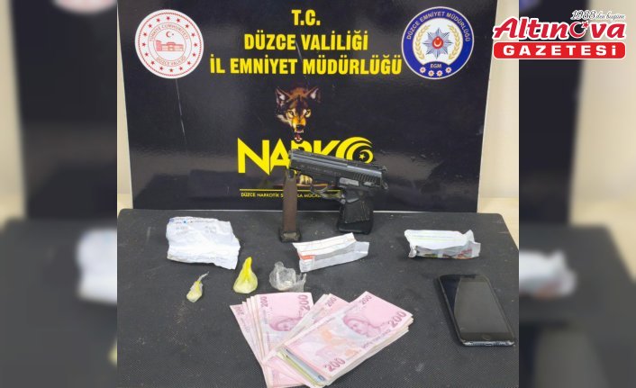 Düzce'de uyuşturucu operasyonunda 3 şüpheli yakalandı