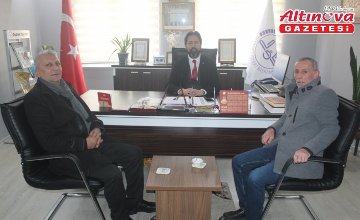 Espiye'de şehit babasından Müftü Gülbe'ye ziyaret