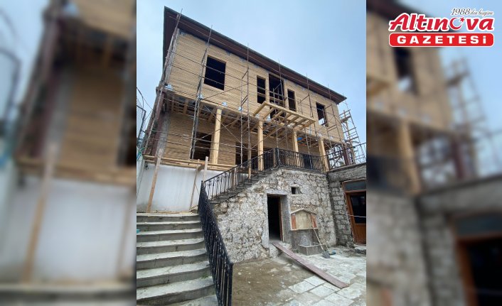 Giresun'da tarihi Necatibey İlkokulu binası restore ediliyor