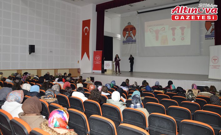 Havza'da kadınlara rahim ağzı kanseri ve kanser tarama farkındalığı eğitimi verildi