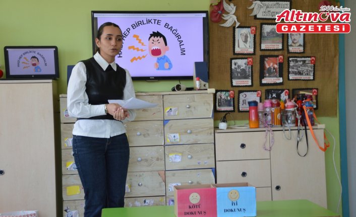 Havza'da anaokulu öğrencilerine “mahremiyet“ eğitimi verildi