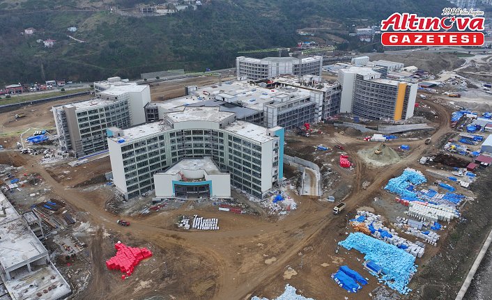 İnşası devam eden Trabzon Şehir Hastanesi'nin yüzde 70'i tamamlandı