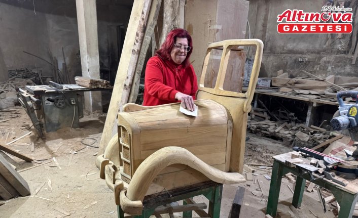 Kanserle mücadelede ahşap oyma hobisiyle moral buldu