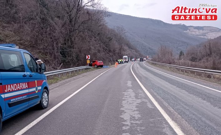 Karabük'te şarampole devrilen otomobilin sürücüsü öldü