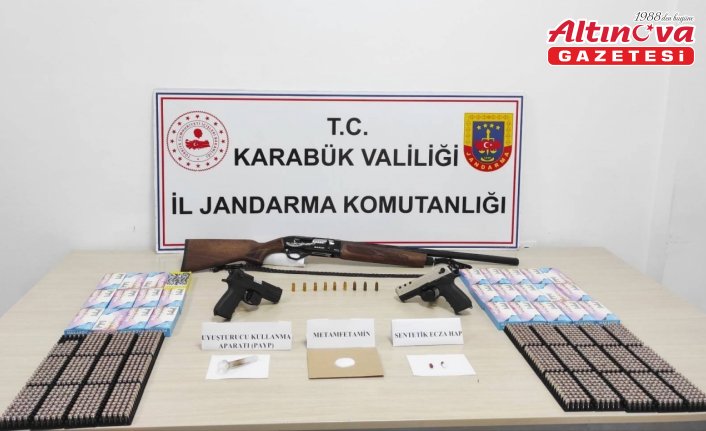 Karabük'te uyuşturucu madde ve ruhsatsız silah ele geçirildi