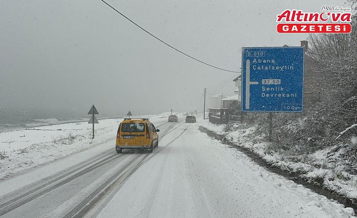 Kastamonu'da kar yağışı etkisini sürdürüyor