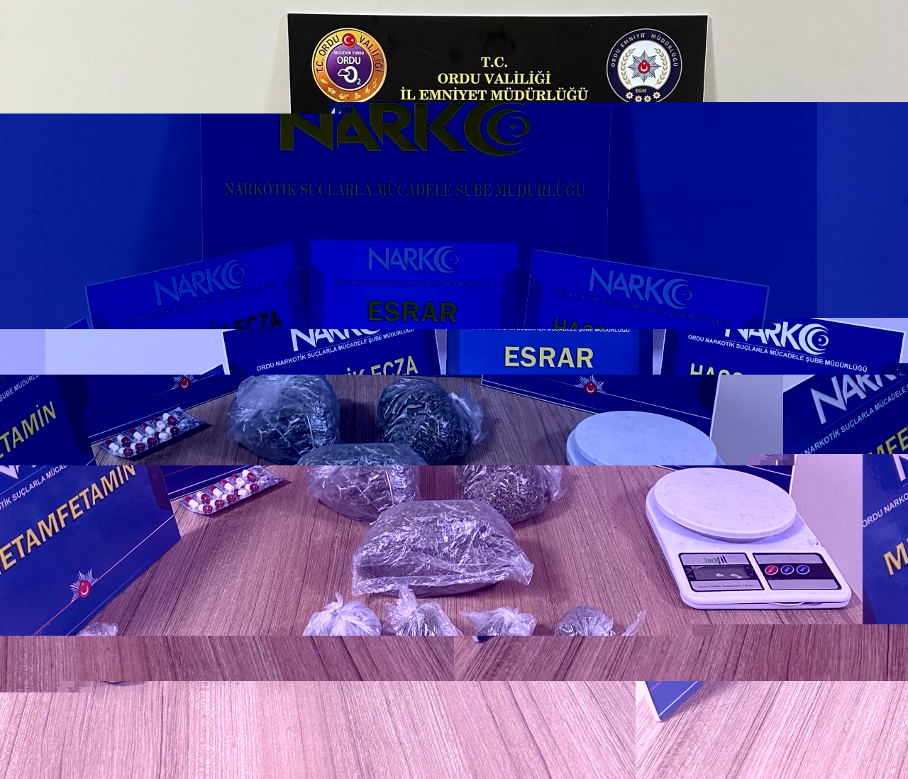 Ordu'da uyuşturucu operasyonunda yakalanan 3 şüpheli tutuklandı