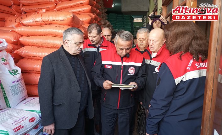 Samsun, Amasya ve Çankırı'da gübre bayileri ve üretim tesisleri denetlendi