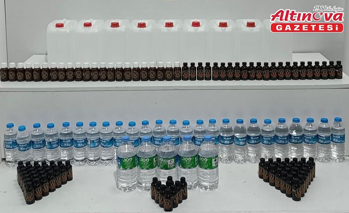 Samsun'da kaçak içki operasyonunda bir şüpheli yakalandı